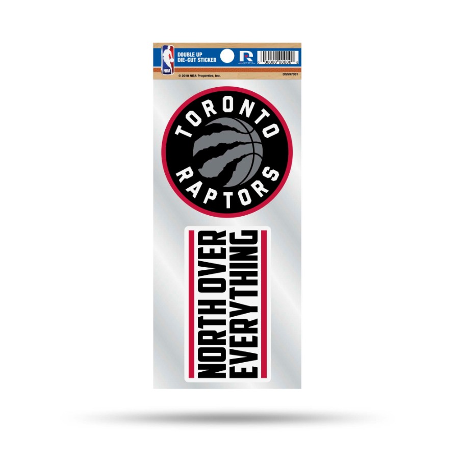 Toronto Raptors Sticker Printable Toronto Raptors North Over Everything Slogan - Double Up Die Cut Decal ...