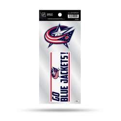 Columbus Blue Jackets Go Blue Jackets Slogan - Double Up Die Cut Decal Set