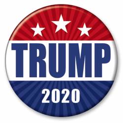 Trump 2020 Red White & Blue - Campaign Button
