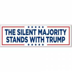 The Silent Majority Stands With Trump - Bumper Sticker
