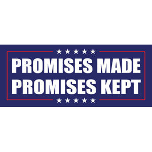 10PCS Donald Trump For President 2020 Bumper Sticker Promises Made Promises Kept 