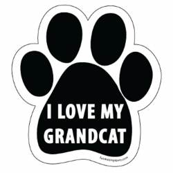 I Love My Grandcat - Paw Magnet