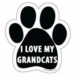 I Love My Grandcats - Paw Magnet