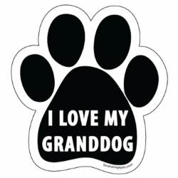 I Love My Granddog - Paw Magnet