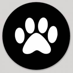 Singl Paw Print - Vinyl Sticker