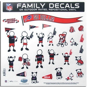 Buffalo Bills - 11x11 Large Family Decal Set at Sticker Shoppe