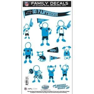 Carolina Panthers - 6x11 Medium Family Decal Set