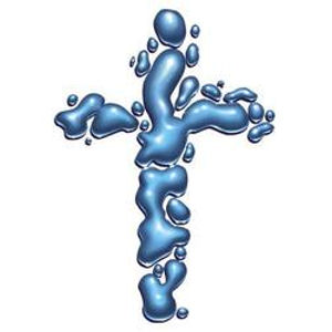 Liquid Cross - Sticker