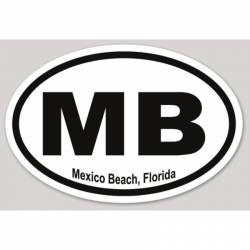 Mexico Beach MB Florida - Oval Sticker