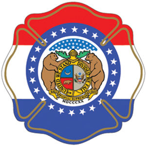 State of Missouri Maltese Cross - Reflective Sticker