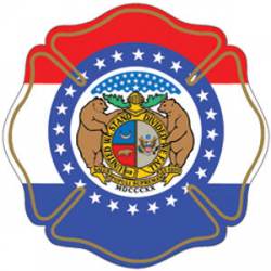 State of Missouri Maltese Cross - Reflective Sticker