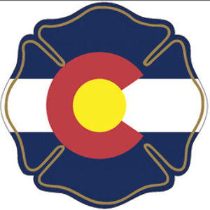 State of Colorado Maltese Cross - Reflective Sticker