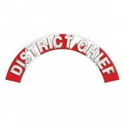 District Chief - Canadian Reflective Helmet Crescent Rocker