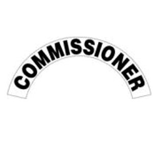 Commissioner - Standard Reflective Helmet Crescent Rocker