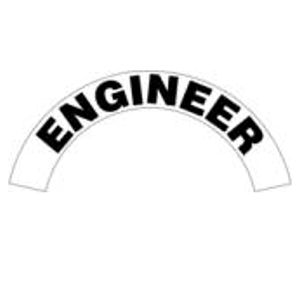 Engineer - Standard Reflective Helmet Crescent Rocker