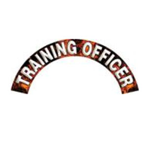 Training Officer - Fire/Flame Reflective Helmet Crescent Rocker