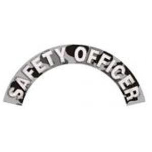 Safety Officer - Grey Camo Reflective Helmet Crescent Rocker