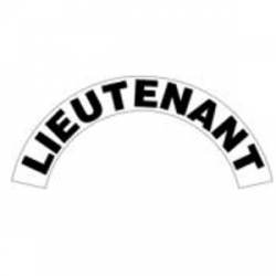 Lieutenant - Standard Reflective Helmet Crescent Rocker
