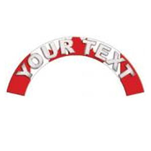 Custom Personalized Text - Canadian Reflective Helmet Crescent Rocker