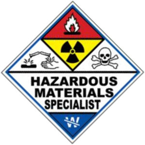Hazardous Materials Specialist - Reflective Sticker at Sticker Shoppe