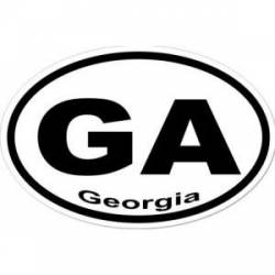 GA Georgia - Oval Sticker