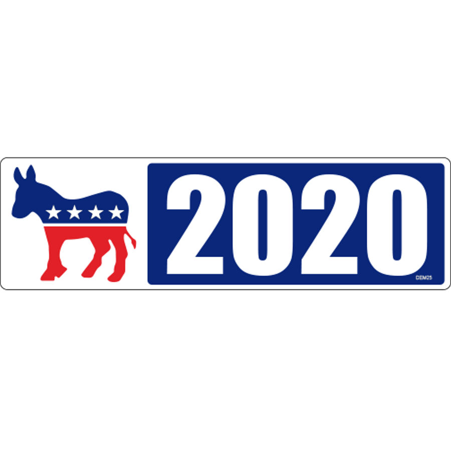 Democrat For President 2020 - Bumper Sticker