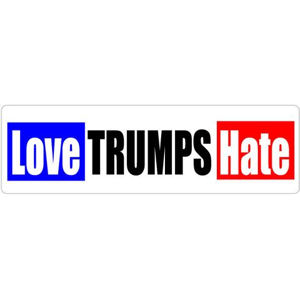 Love Trumps Hate Bumper Sticker At Sticker Shoppe Love Trumps Hate Bumper Sticker At Sticker Shoppe