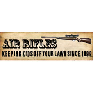 Air Rifles Keeping Kids Off Your Lawn - Bumper Magnet