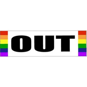 Out Pride - Bumper Magnet at Sticker Shoppe