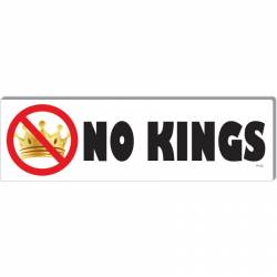 No Kings Anti Donald Trump - Bumper Magnet