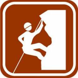 Rock Climbing Symbol - Sticker