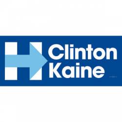 Clinton Kaine For President Navy Blue - Bumper Sticker