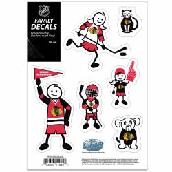 Chicago Blackhawks - Set Of 6 Family Sticker Sheet