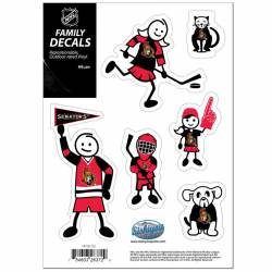 Ottawa Senators - Set Of 6 Family Sticker Sheet