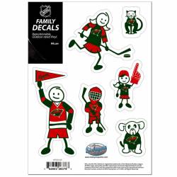 Minnesota Wild - Set Of 6 Family Sticker Sheet