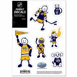Nashville Predators - Set Of 6 Family Sticker Sheet