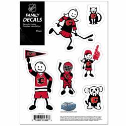 Calgary Flames - Set Of 6 Family Sticker Sheet