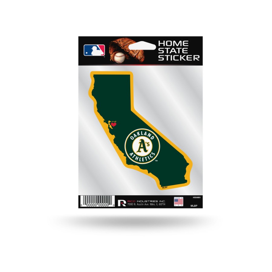 Oakland Athletics California Home State Vinyl Sticker at Sticker Shoppe