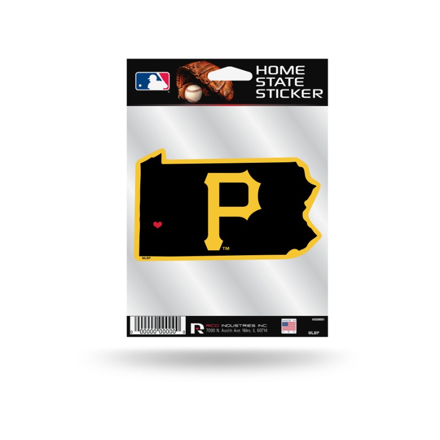 Pittsburgh Pirates Pennsylvania Home State Vinyl Sticker at Sticker