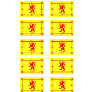 Scotland Yellow - Sheet Of 10 Mini Stickers