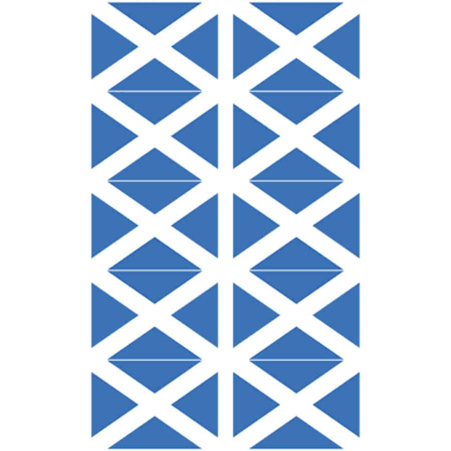 Scotland Blue - Sheet Of 10 Mini Stickers