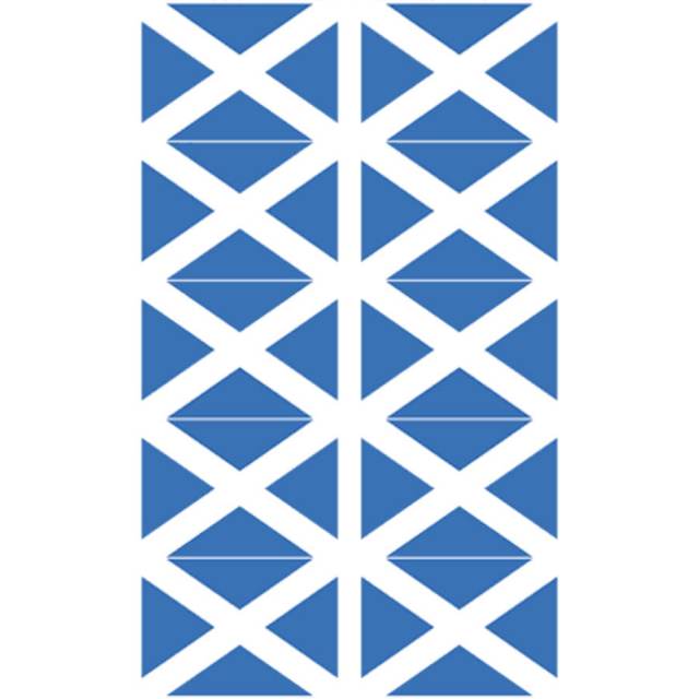 Scotland Blue - Sheet Of 10 Mini Stickers