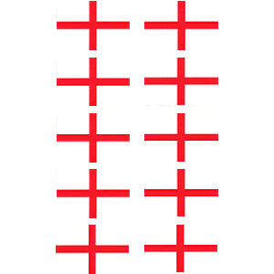 St George - Sheet Of 10 Mini Stickers