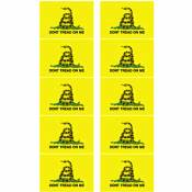 Gadsden Don't Tread On Me - Sheet Of 10 Mini Stickers