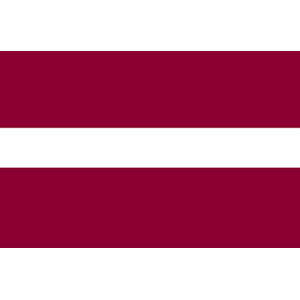 Latvian Flag Sticker Decal - Self Adhesive Vinyl - Weatherproof