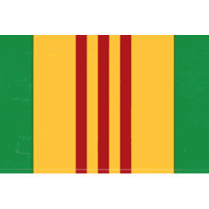 Vietnam Service Ribbon - Flag Sticker