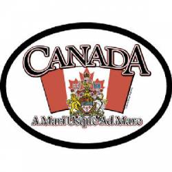 Australia The Land Down Under - International Motto Oval Sticker