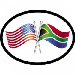 US And Scotland - International Friendship Oval Sticker