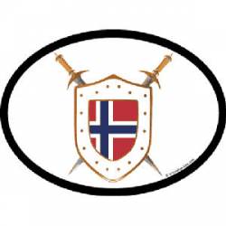 Ireland - International Shield Oval Sticker