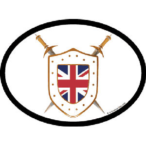 Sweden - International Shield Oval Sticker
